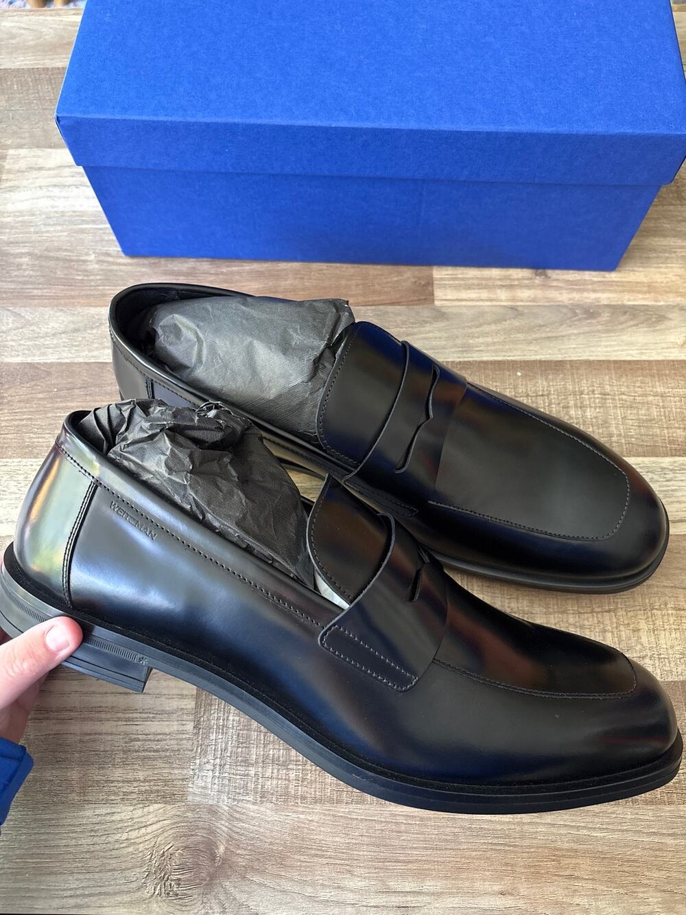 NWT Stuart Weitzman Club Classic Penny Loafer size 13 in Black